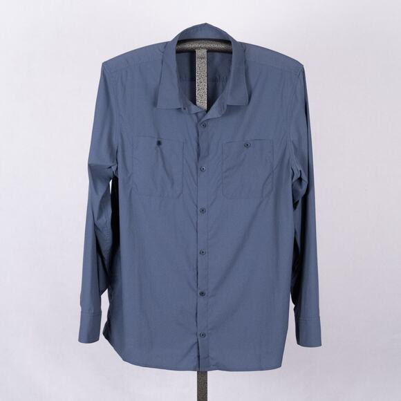 REI Co-op Mens Size XL Beyonder Long Sleeve Button Shirt UPF 30 Moisture Wicking - Picture 2 of 6